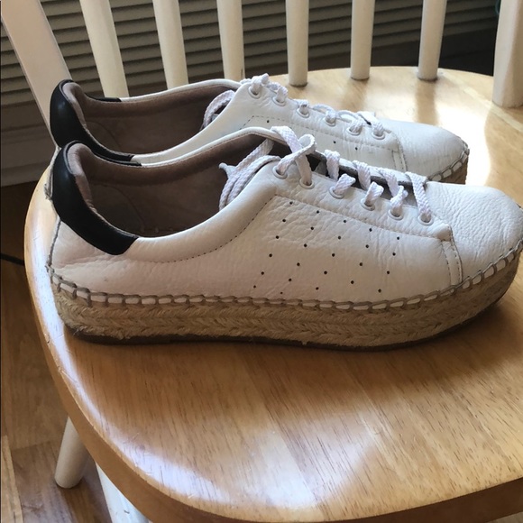 Vince Camino White and black espadrille sneakers - Picture 5 of 6